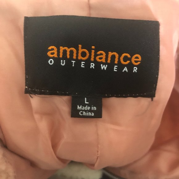 Fluffy Pink and Blue Pullover Coat - Picture 5 of 6